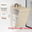 (Beige) Foldable Wallmounted Modern Laundry Basket With Handles For Bathroom Bedroom Use 1