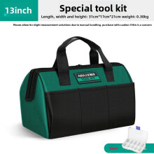 (13inch) Oxford Multipurpose Fabric Tool Tote With Storage Suitable For Outdoors And Home