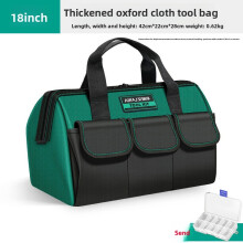 (18inch) Oxford Multipurpose Fabric Tool Tote With Storage Suitable For Outdoors And Home