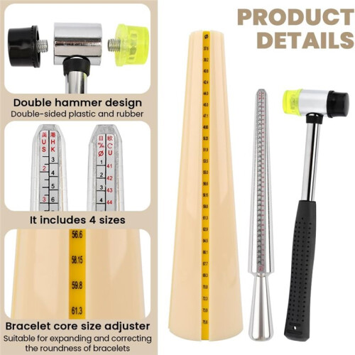 Jewelry  Sizer Tools Including -Mandrel Sizer, Adjust -Sizer Guage Making Tool for Jewelry Makers DIY 2