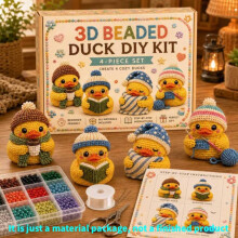 (Comfort)3d Beaded Duck Diy Kit Collection With Assorted Beads For Decor Creative