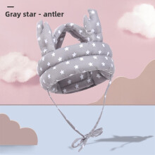 (Star Deer Horn)Infant Safety Head Cushion With Polyester Fill And Cartoon Print For Growth Baby