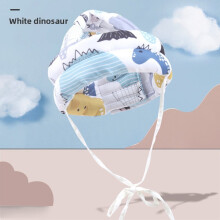 (White Dinosaur)Almofada de cabeça de segurança infantil com preenchimento de poliéster e estampa de desenho animado para crescimento do