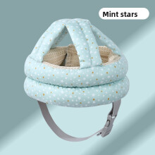 (Mint Star)Almofada de cabeça de segurança infantil com preenchimento de poliéster e estampa de desenho animado para crescimento do bebê