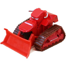 (RedBulldozer)Excavator Construction Vehicle Alloy Childrens Toy With Scene Simulation For Boys And Girls