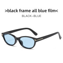 (Black Blue)Elegant Cat Eye Sun Glasses With Pc Lenses For Outdoor Events And Fashion Looks
