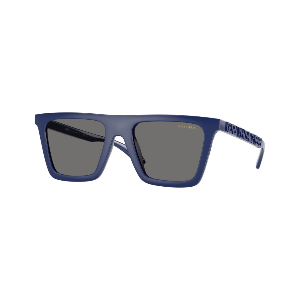 Versace Men's Grey Man Ve4468u 545081 Sunglasses Nylon Blue Squared Polarized - Image 4