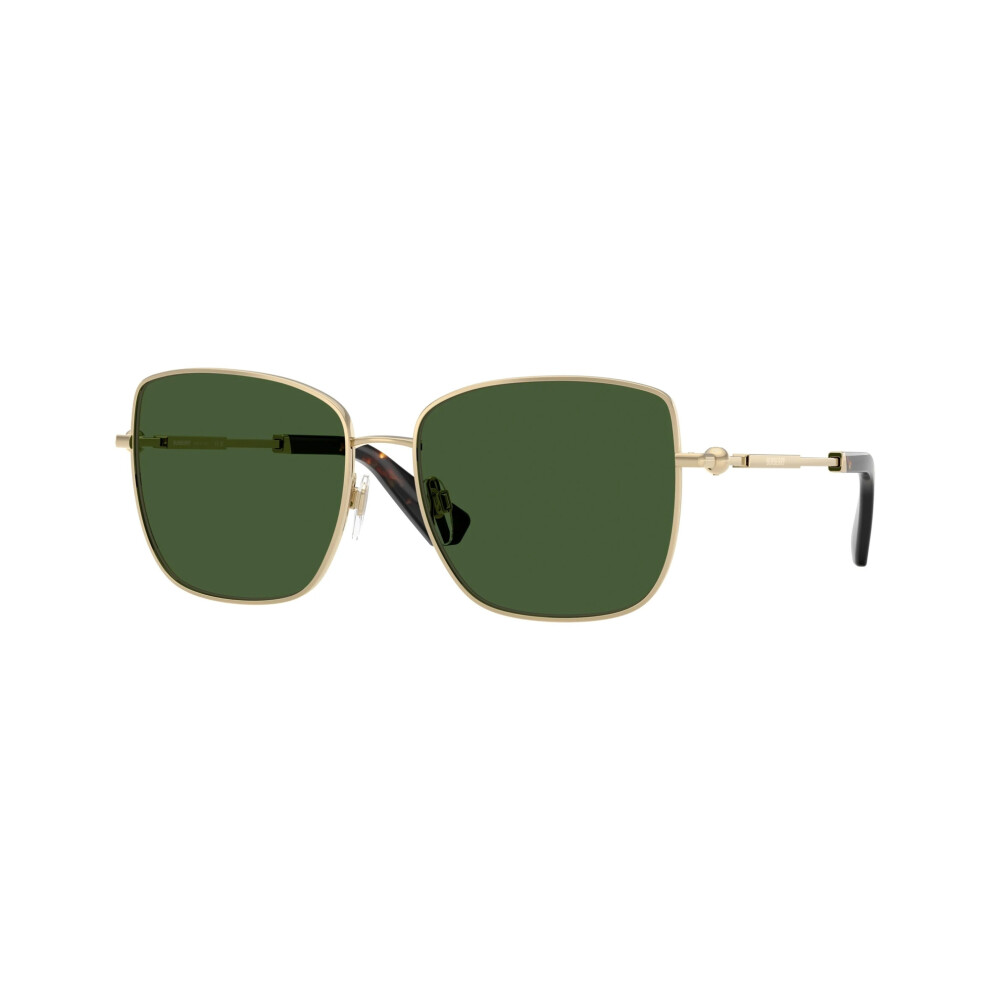 Burberry Women's Gold Square Light Dark Green Be3158 Sunglasses - Image 2