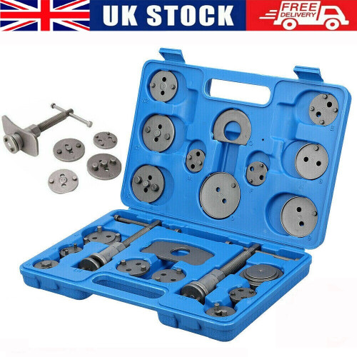 23Pc Universal Auto Car Disc Brake Caliper Piston Rewind Wind Back Tool Pad Kit
