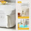(White Standing)White And Yellow Rice Spoon With Stand Easy Clean Surface For Kitchen Use 7