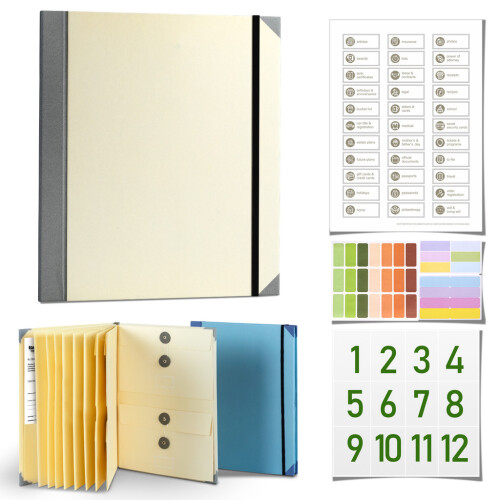 (Spain 2)In Case I Go Missing Binder Pvc Document Organizer With Closure For Use Office 2