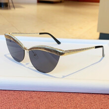 (Gray)Minimalist Cat Eye Sunglasses With Pc Lenses Uv400 For Daily Fashion Travel And