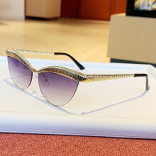 (Double Gray)Minimalist Cat Eye Sunglasses With Pc Lenses Uv400 For Daily Fashion Travel And