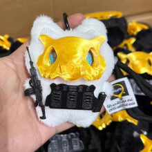(Style 15)Chaveiro de pelúcia Delta Force Ghroth gato com material macio para carro e bolsa de decoração