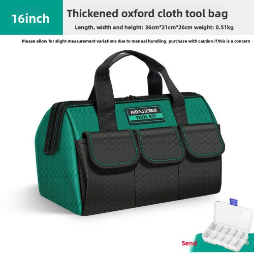(16inch)Oxford Fabric Multipurpose Tool Tote With Storage Suitable For Home Outdoors And