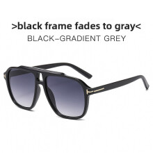 (Black Gradient Gray)Classic Style Sunglasses With Uv400 For Cycling And Summer Outings Fashion