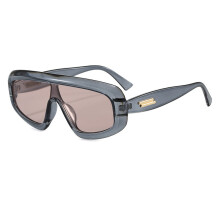 (Gray)Lunettes de soleil élégantes en polycarbonate avec design plein cadre pour événements de voyage et