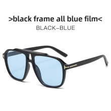 (Black Blue)Classic Style Sunglasses With Uv400 For Cycling And Summer Outings Fashion