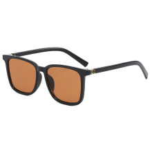 (Black Tea)Modern Square Glasses For Men Women With Uv400 Protection Pc Summer Material