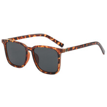 (Tofu Flower Black Gray)Modern Square Glasses For Men Women With Uv400 Protection Pc Summer Material