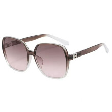 (Tea)Óculos de sol moderno vintage armação quadrada oversized com lentes para viagem festa