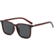 (Red Tea Black Gray)Modern Square Glasses For Men Women With Uv400 Protection Pc Summer Material