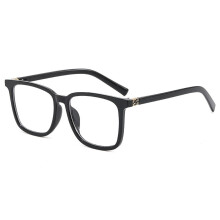 (Black Transparent)Modern Square Glasses For Men Women With Uv400 Protection Pc Summer Material