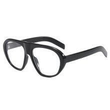 (Black Transparent)Stylische übergroße Sonnenbrille für Outdoor Sport und Urban Street Fashion