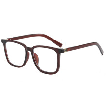 (Red Tea Transparent)Modern Square Glasses For Men Women With Uv400 Protection Pc Summer Material