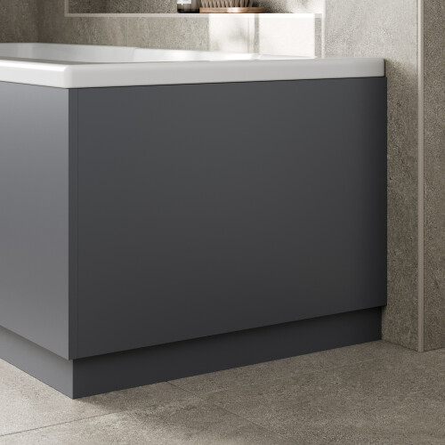 700mm End Bath Panel 18mm MDF for Bathroom Baths Modern Grey Gloss