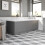 1700mm Front Side Bath Panel 18mm MDF for Bathroom Baths Traditional Matt Dark Grey 1