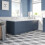 1700mm Front Side Panel & 750mm End Panels 18mm MDF for Bathroom Baths Traditional Matt Blue 1