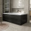 1800mm Front Side Bath Panel & 800mm End Panels 16mm MFC for Bathroom Baths Modern Charcoal Grey 1