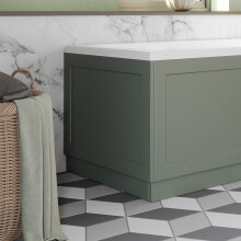 700mm End Bath Panel 18mm MDF for Bathroom Baths Plinth Easy to Cut Traditional Matt Green