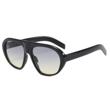 (Black Blue)Óculos de sol elegantes oversized para esportes ao ar livre e moda urbana de rua