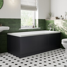 1700mm Front Side Bath Panel & 750mm End Panels 18mm MDF for Bathroom Baths Traditional Matt Blue