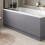 1700mm Front Side Bath Panel 15mm MDF for Bathroom Baths Traditional Grey Gloss 1