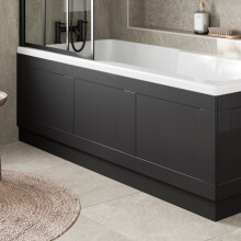 1700mm Front Side Bath Panel 15mm MDF for Bathroom Baths Traditional Black Gloss