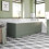 1700mm Front Side Bath Panel 18mm MDF for Bathroom Baths Traditional Matt Green 1