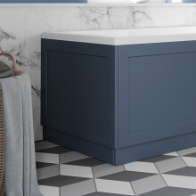 700mm End Bath Panel 18mm MDF for Bathroom Baths Plinth Easy to Cut Traditional Matt Blue