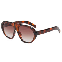 (Brown)Lunettes de soleil élégantes surdimensionnées pour sports de plein air et mode de rue urbaine