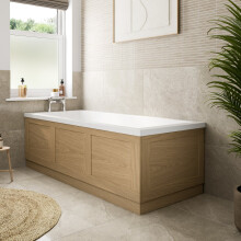 1700mm Front Side Bath Panel & 700mm End Panels 15mm MDF for Bathroom Baths Traditional Oak