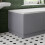 1700mm Front Side Bath Panel & 700mm End Panels 15mm MDF for Bathroom Traditional Grey Gloss 3