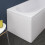 700mm End Bath Panel 3mm Acrylic for Bathroom P Shaped Baths Easy to Cut Modern White Gloss 2