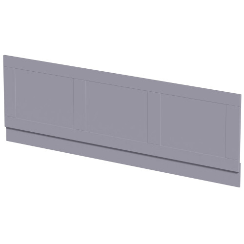 1700mm Front Side Bath Panel 15mm MDF for Bathroom Baths Traditional Grey Gloss 1
