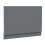 700mm End Bath Panel 18mm MDF for Bathroom Baths Modern Grey Gloss 4