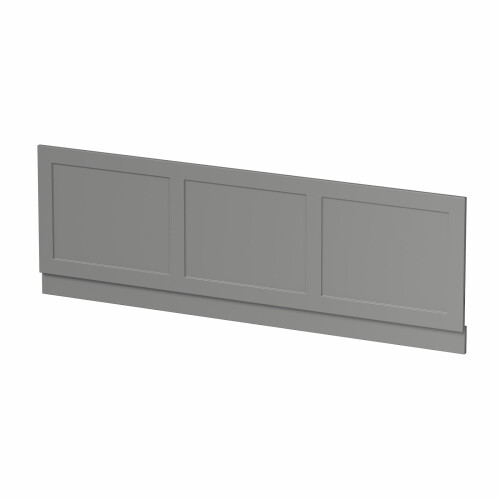 1700mm Front Side Bath Panel 18mm MDF for Bathroom Baths Traditional Matt Dark Grey 1