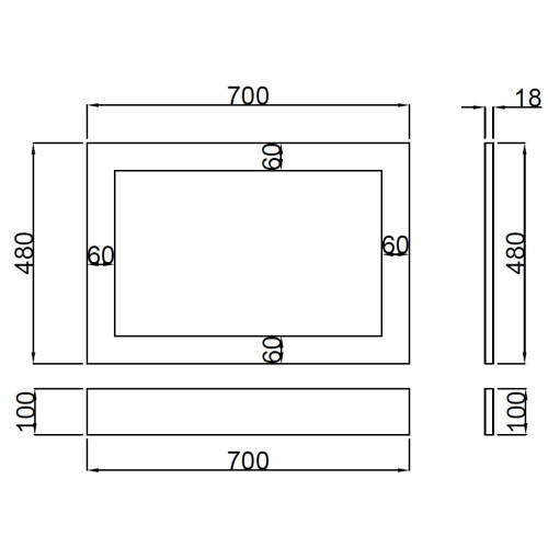700mm End Bath Panel 18mm MDF for Bathroom Baths Plinth Easy to Cut Traditional Matt Blue 2