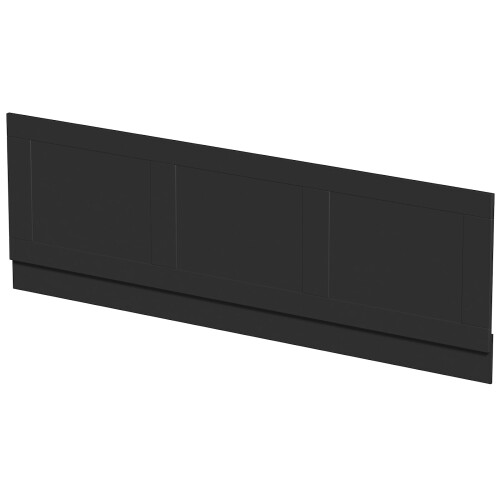 1700mm Front Side Bath Panel 15mm MDF for Bathroom Baths Traditional Black Gloss 1
