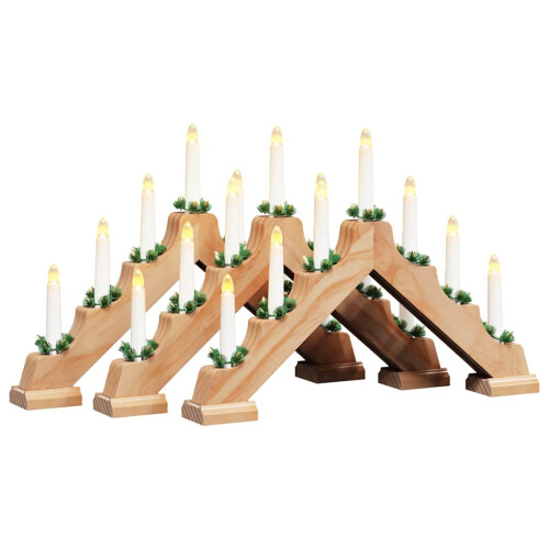 VidaXL vidaXL Christmas Candle Bridge 3 pcs 7 LEDs Warm White 1
